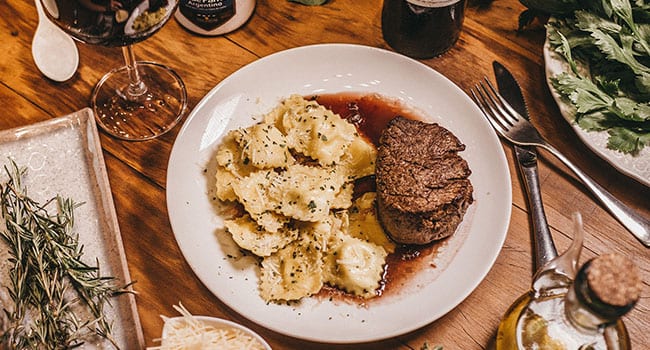 food wine restaurant steak