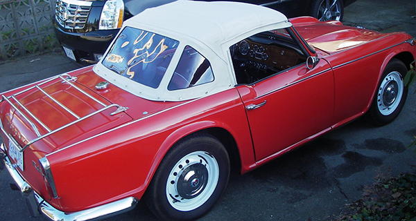 TR4A red car