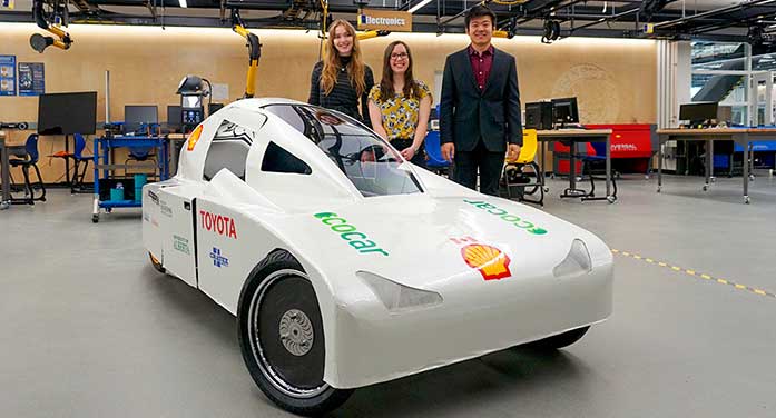 EcoCar team u of a engineering club hydrogen car