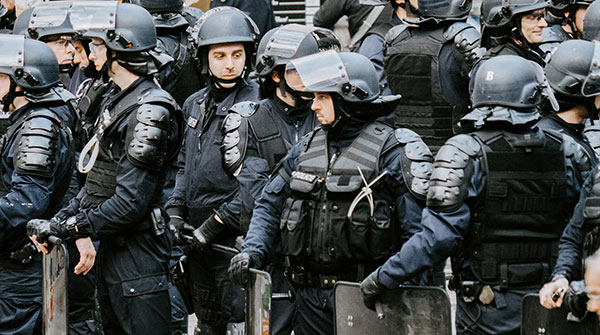 French-riot-police