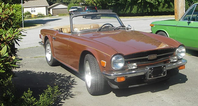 1976 Triumph TR classic car