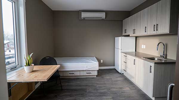 A new transition program in Edmonton will provide people experiencing houselessness with a bridge from emergency care to support services and permanent homes. (Photo: Alberta Health Services)