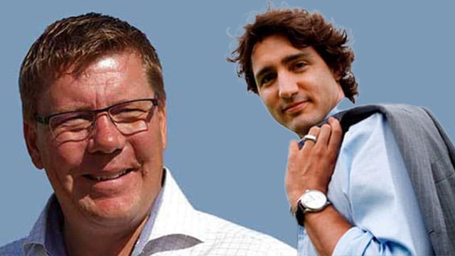 Scott Moe, left, and Justin Trudeau saskatchewan debt