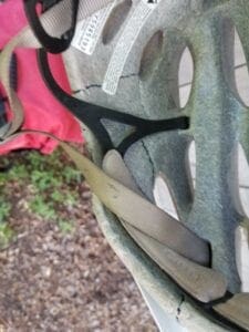 Lisas fractured helmet connectour