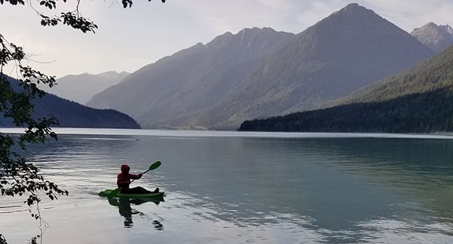 canoeing b.c. rec sites campsites lake mountains