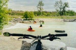 Kayaking on Bow River Calgary