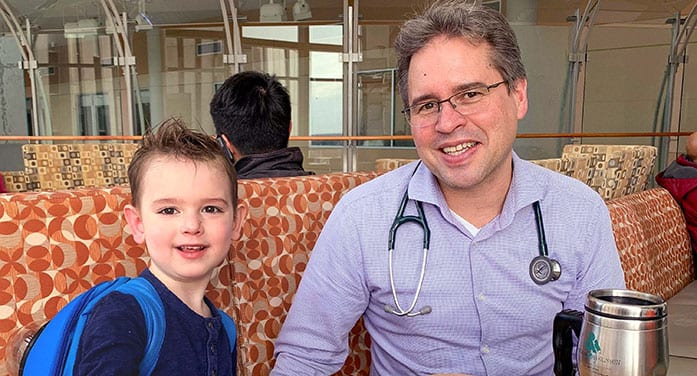 U of A researcher Simon Urschel patient George Kemp heart transplant