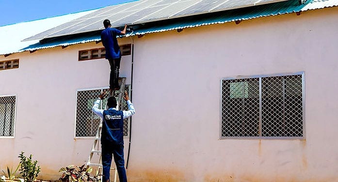 solar panels Hanaano General Hospital Dusamareb Somalia