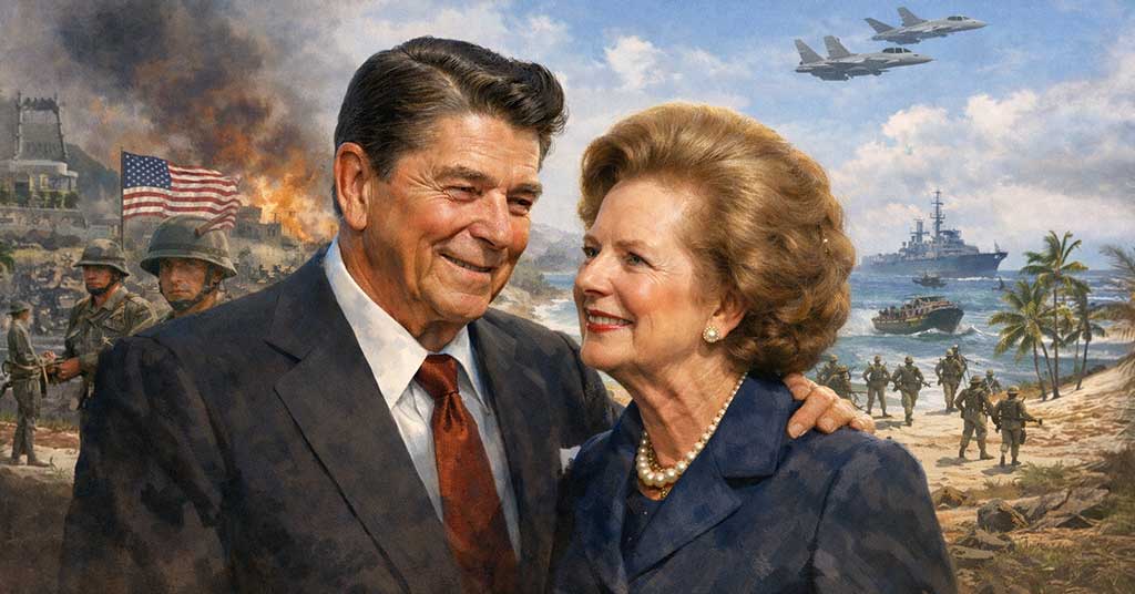 U.S. President Ronald Reagan sidelined Margaret Thatcher by invading Grenada without consulting her but the relationship survived anyway