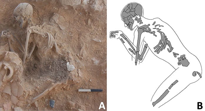 bones of the ancient fire victims