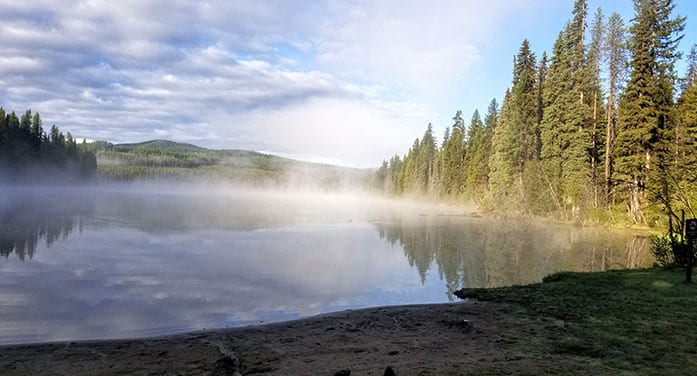 Morning Mist at Nancy Greene Provincial Park