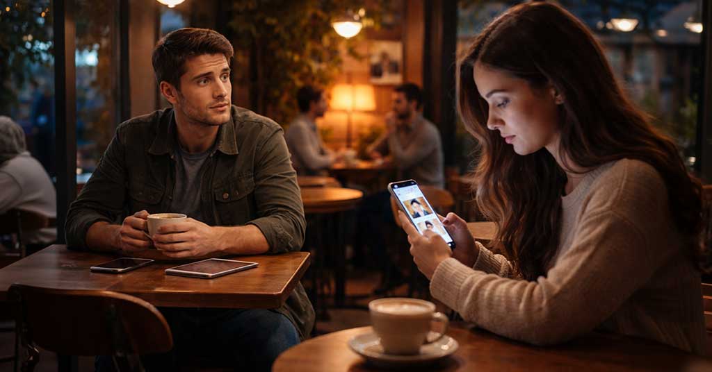 Online dating and social media turned romance into a system of comparison and risk, discouraging real-world connection and driving many men to withdraw