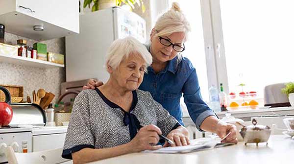 caregiving elderly senior