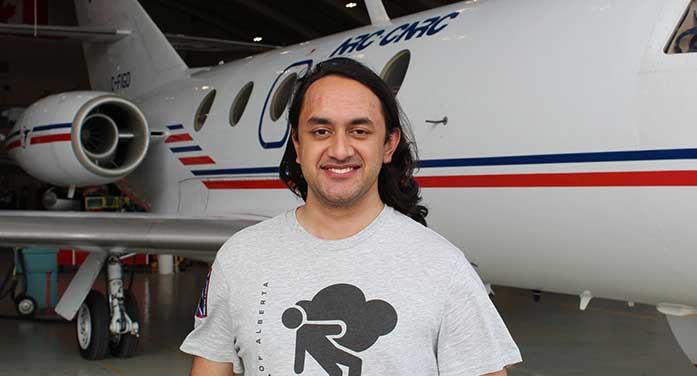 Kirtan Dhunnoo National Research Council of Canada Falcon 20 aircraft