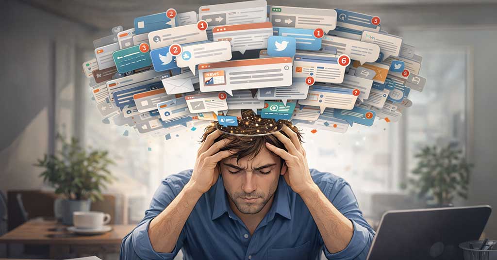 Mental clutter from constant information, notifications and decisions is draining focus. Learn simple habits that clear mental space and restore concentration